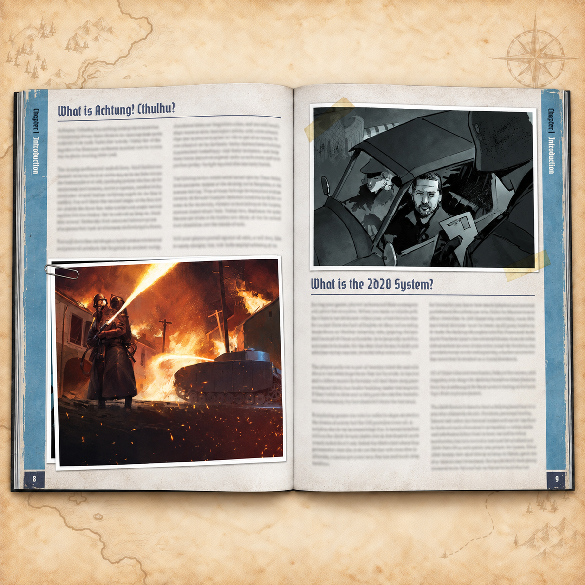 Achtung! Cthulhu: 2d20 Gamemaster's Guide, inside pages