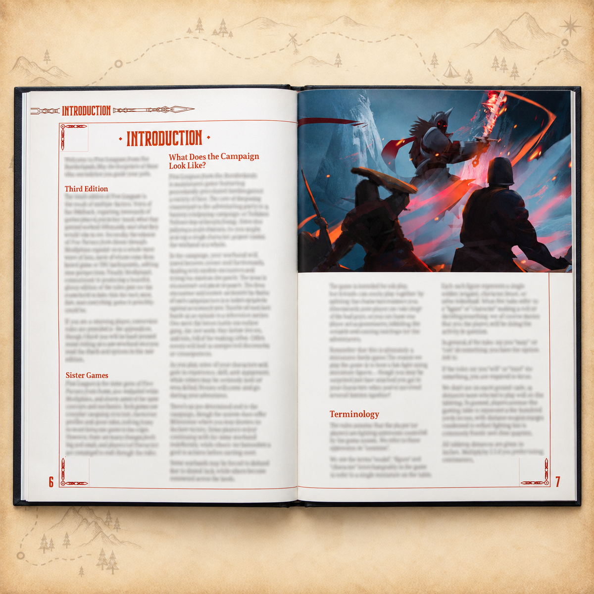 Five Leagues from the Borderlands, inside pages