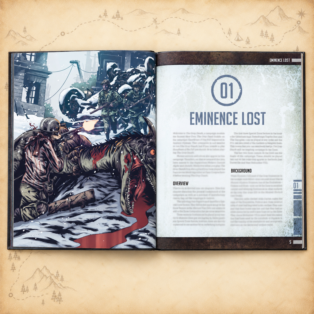 Modiphius: Mutant Year Zero - The Gray Death, inside pages