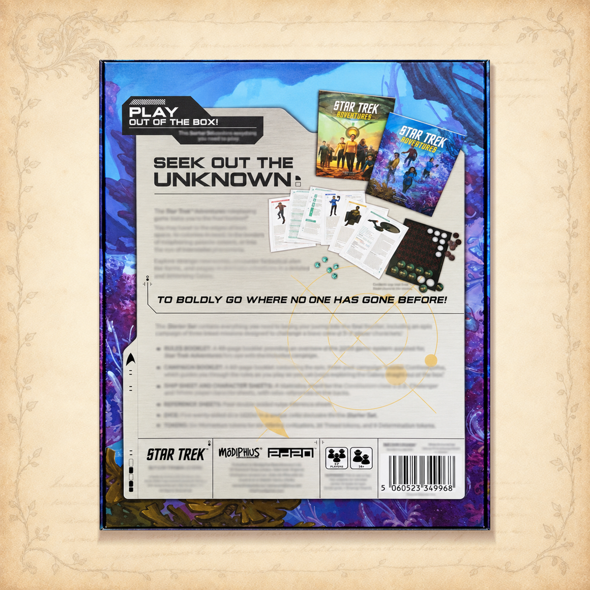 Star Trek Adventures: Second Edition - Starter Set, back cover