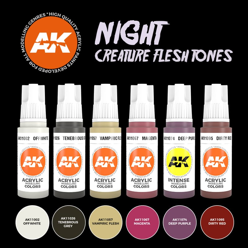 AK Interactive: 3G Night Creatures Flesh Tones Set - product image 2