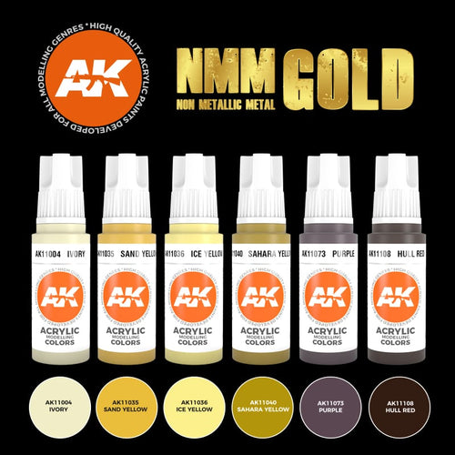 AK Interactive: 3G Non Metallic Metal - Gold Set - product image 2