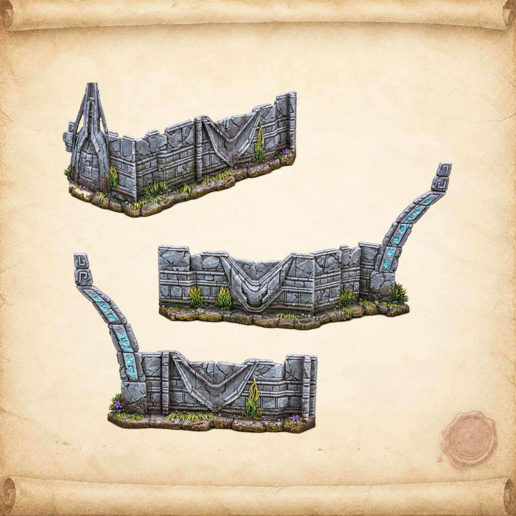 StarCraft: Lost Temple (Terrain Expansion Set), walls