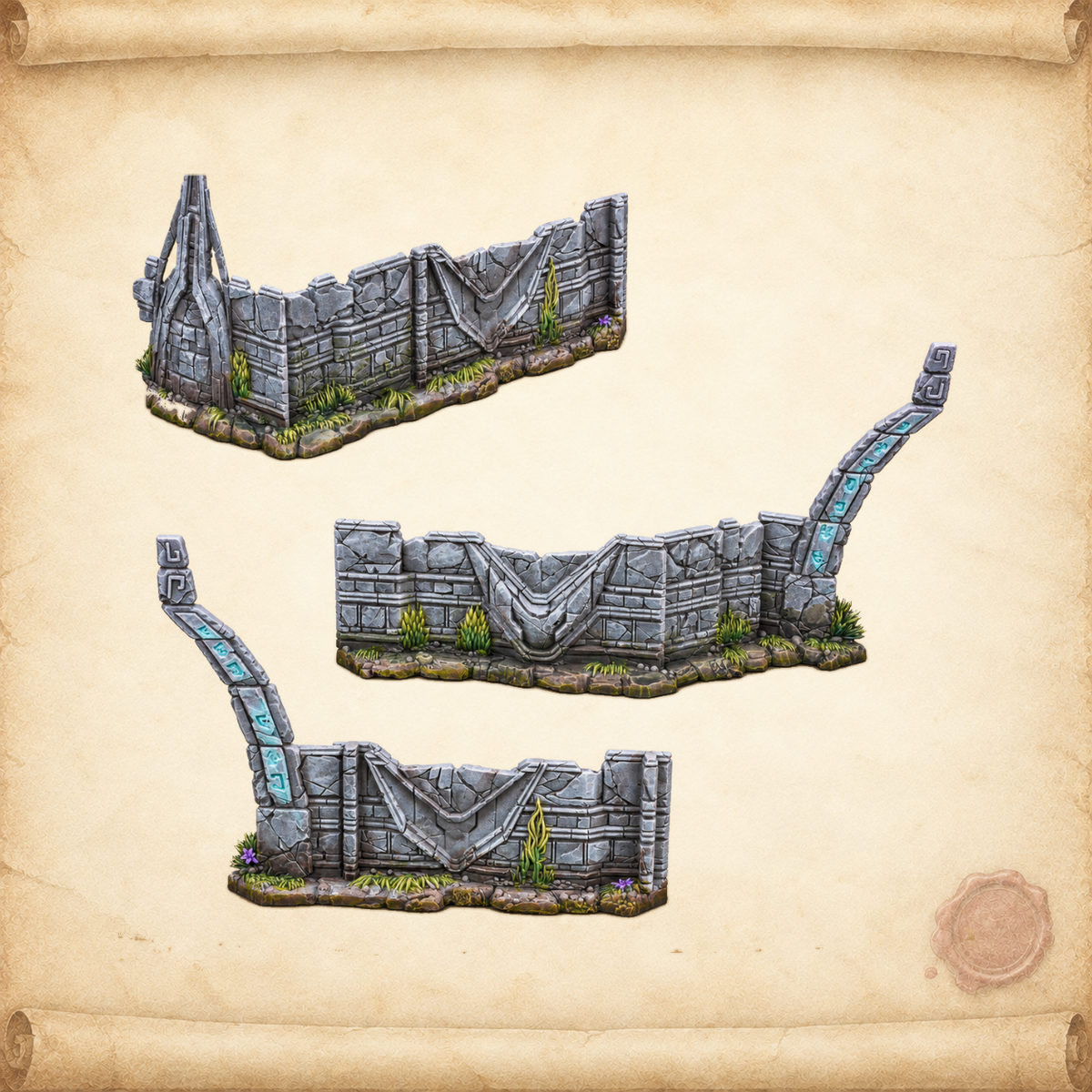 StarCraft: Lost Temple (Terrain Expansion Set), walls