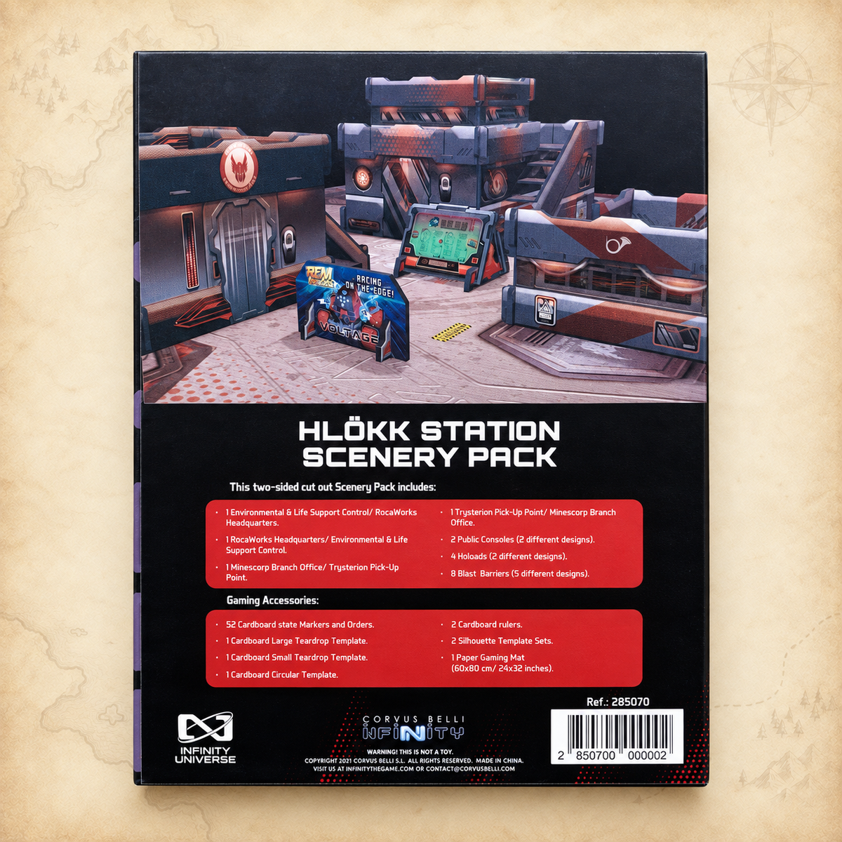 Infinity: Hlökk Station Scenery Pack, box back