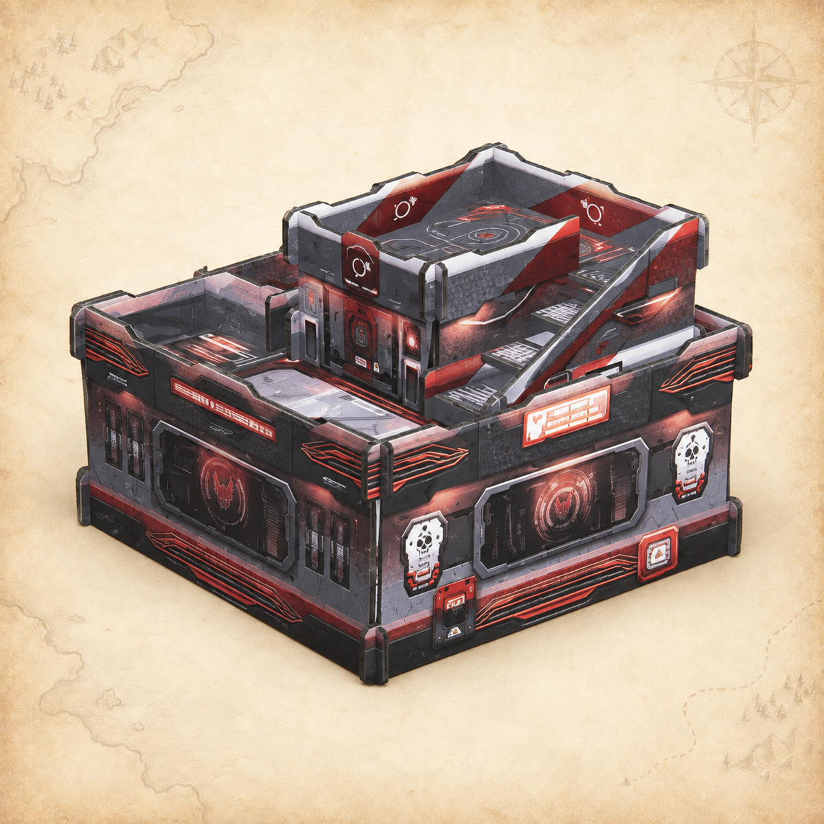 Infinity: Hlökk Station Scenery Pack, assembled detail