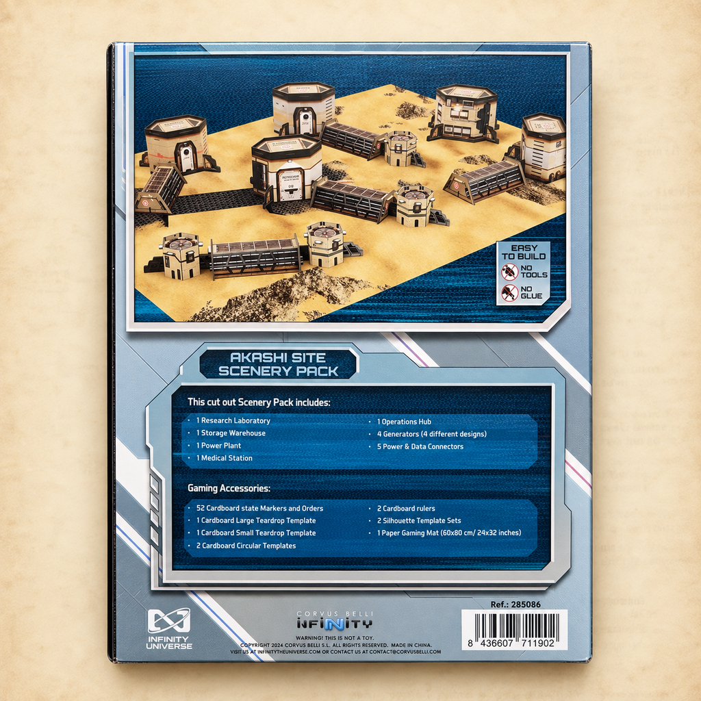 Infinity: Akashi Site Scenery Pack, box back