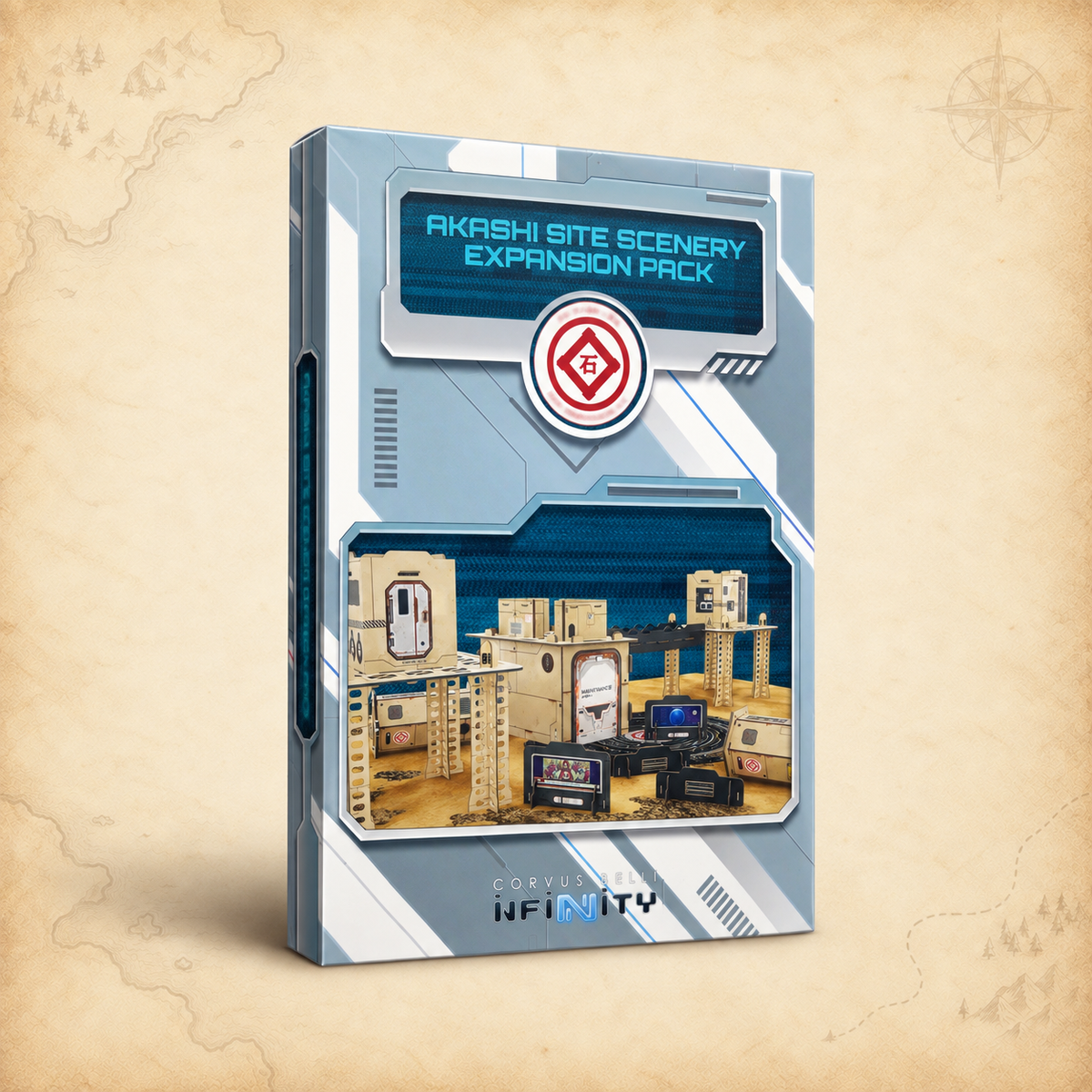 Infinity: Akashi Site Scenery Expansion Pack, box front
