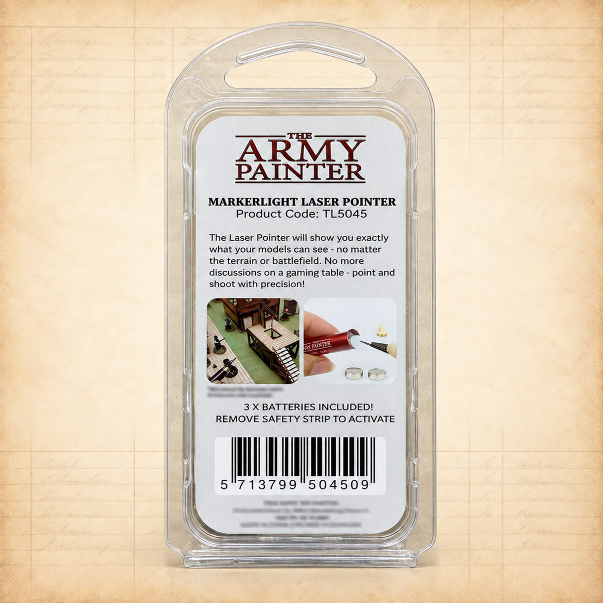 Army Painter: Markerlight Laser Pointer, box back