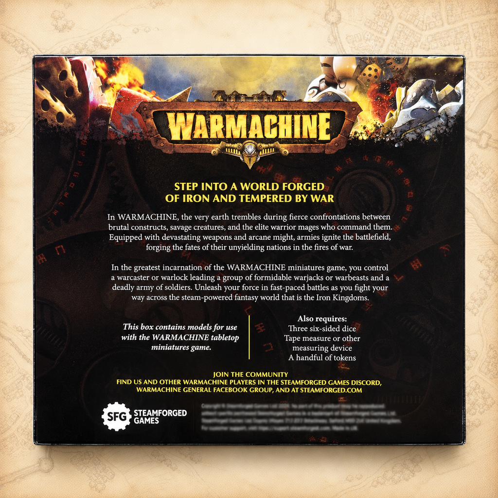Warmachine: Magnus the Unstoppable and Invictus, box back
