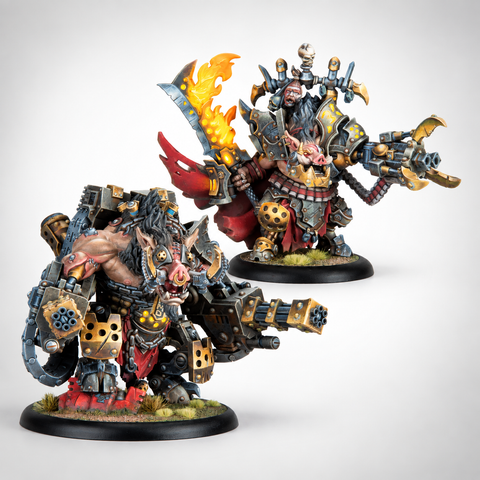 Warmachine: Emperor Carver Ultimus Esquire III & War Boar MMD47