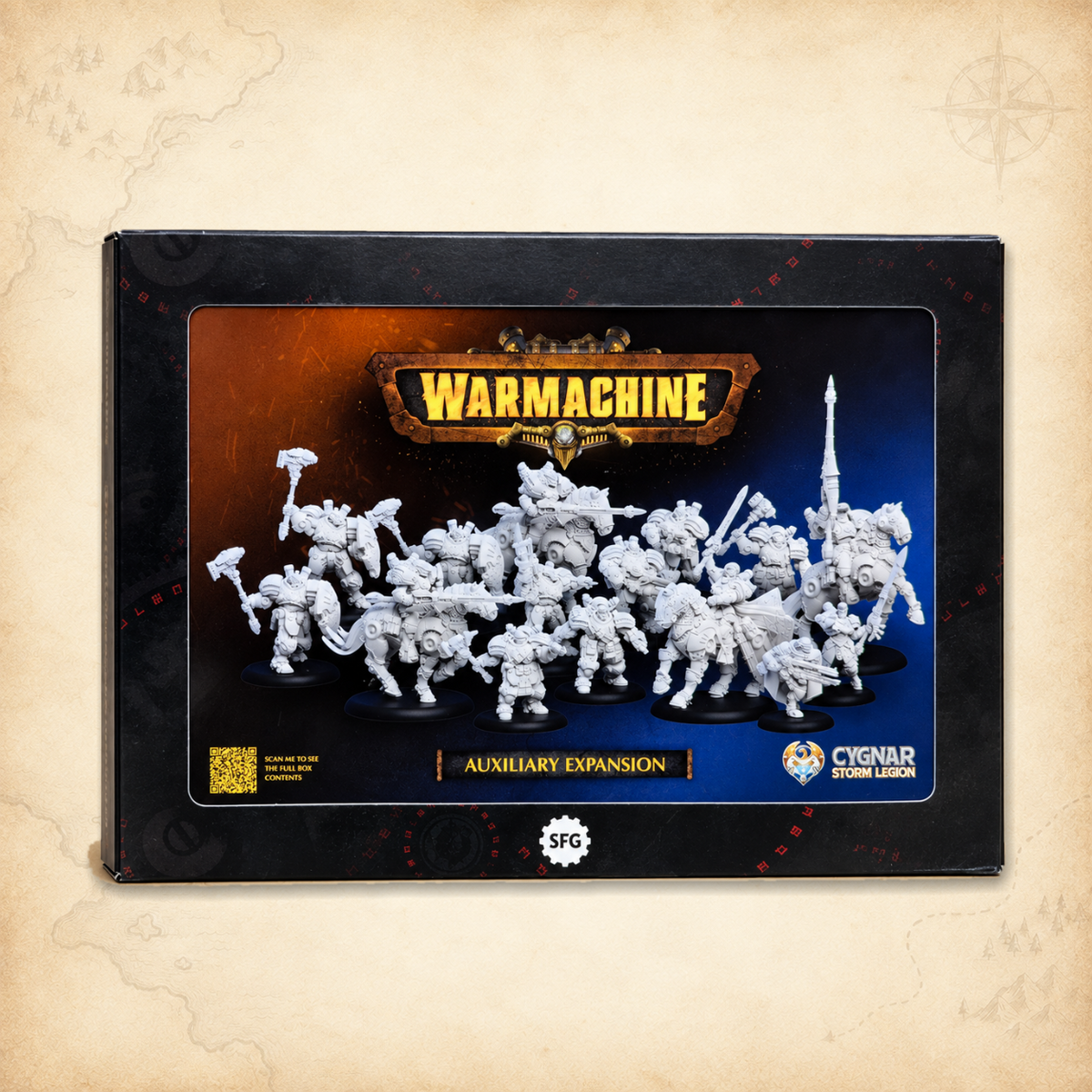 Warmachine: Cygnar Storm Legion Auxiliary Expansion, box front