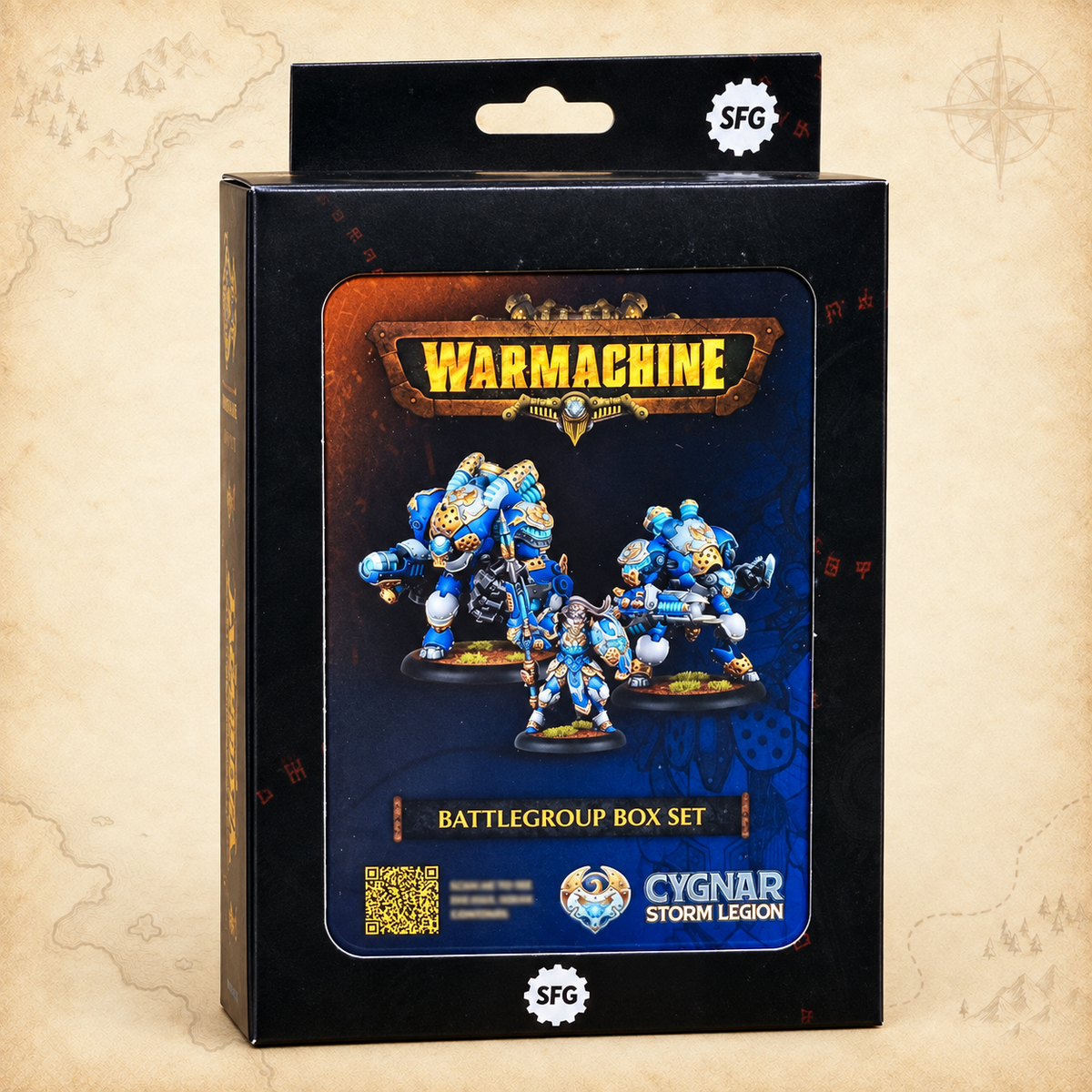 Warmachine: Cygnar Storm Legion Battlegroup Box, box front