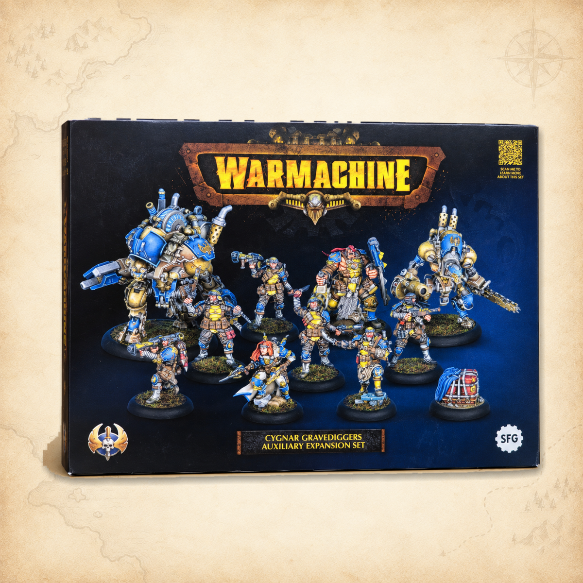 Warmachine: Cygnar Gravediggers Auxiliary Expansion, box front