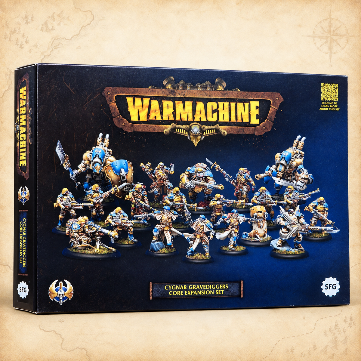 Warmachine: Cygnar Gravediggers Core Expansion, box front