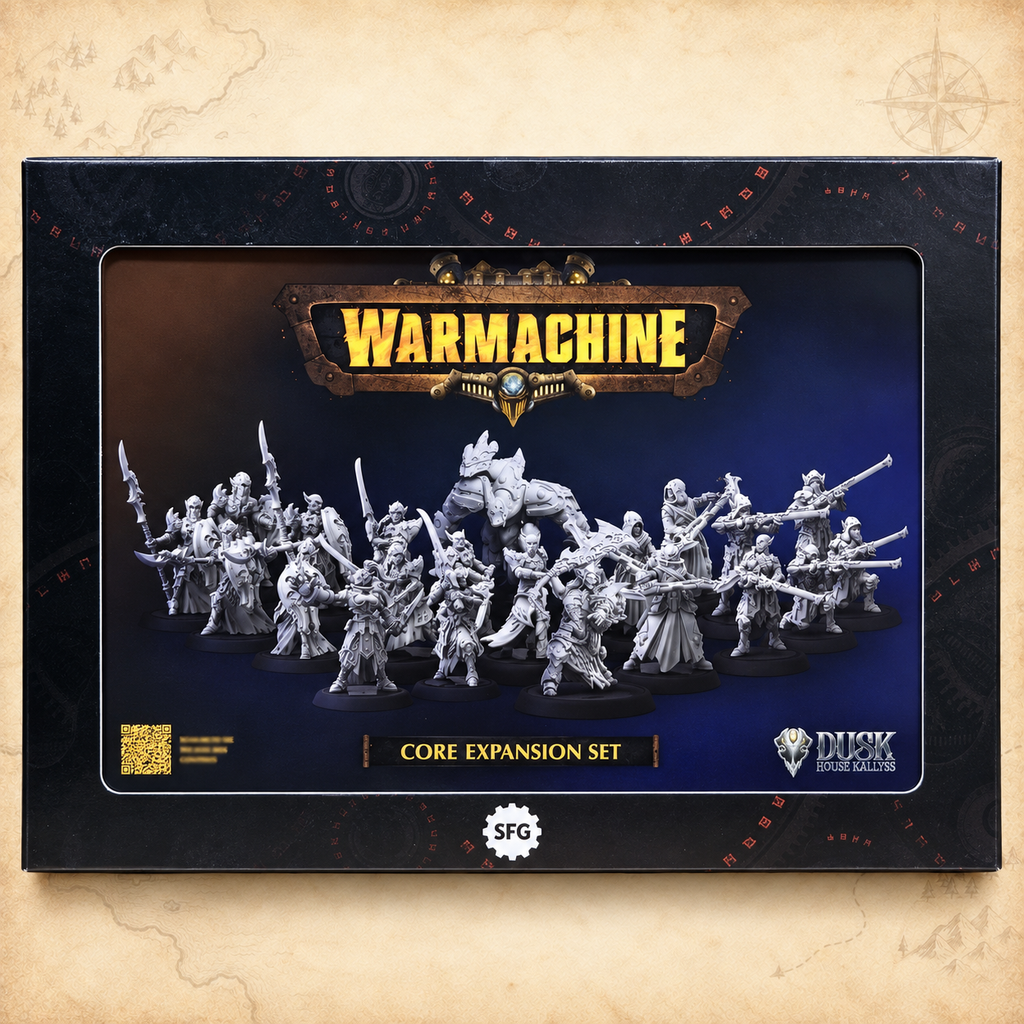 Warmachine: Dusk House Kallyss Core Expansion, box front