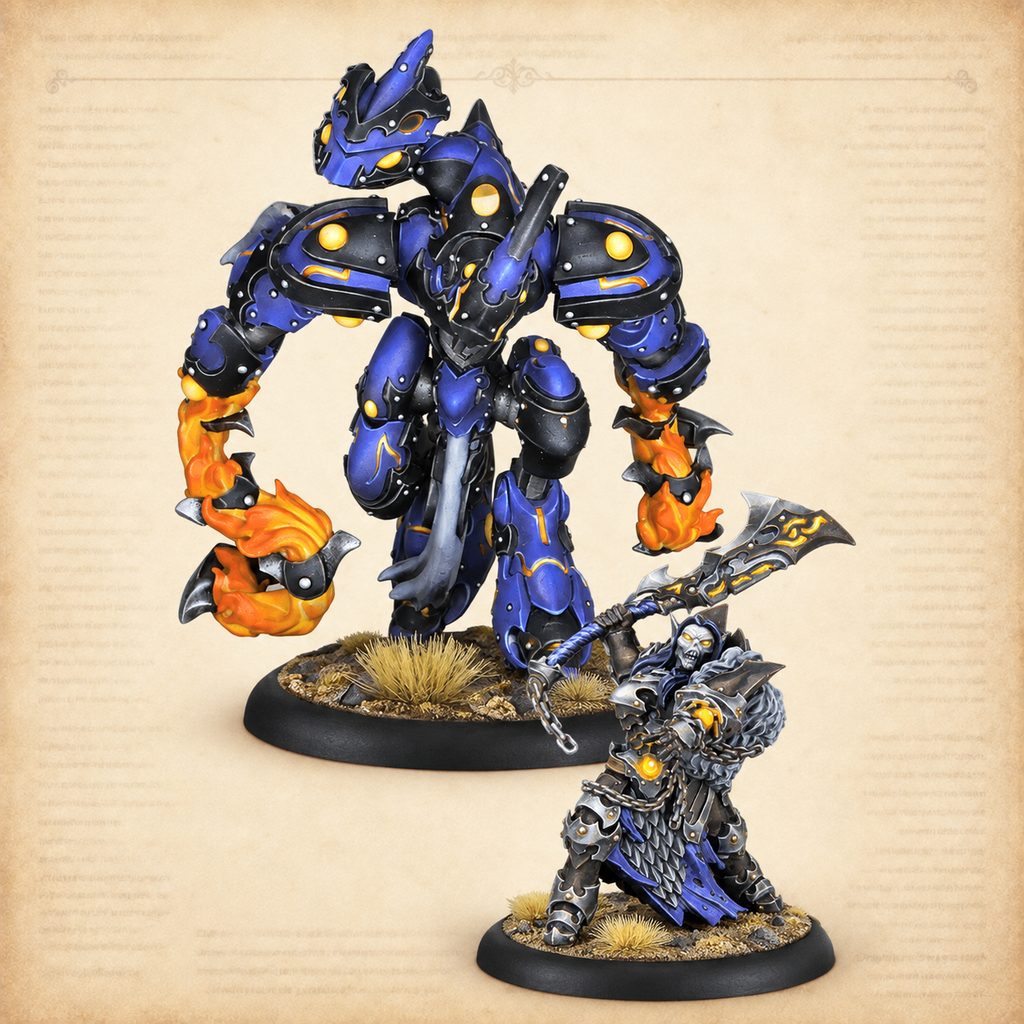 Warmachine: Dusk House Kallyss Core Expansion, closeup