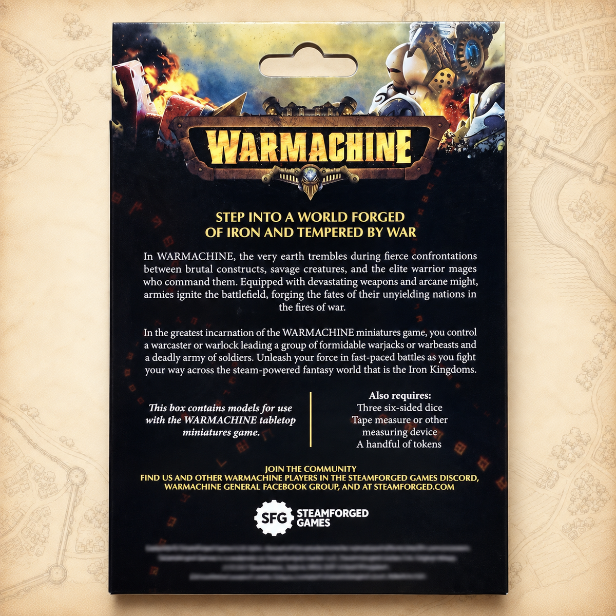 Warmachine: Dusk House Kallyss Battlegroup Box, box back