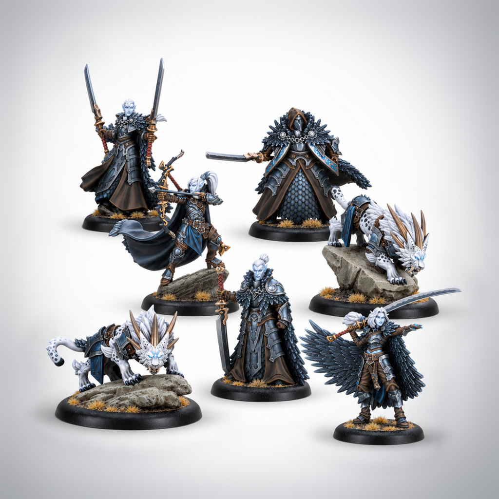 Warmachine: Dusk Final Hunt Command Cadre (HIPS), product
