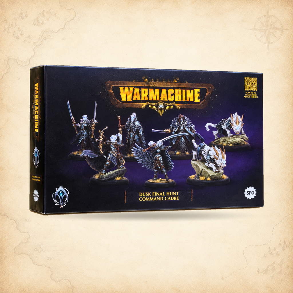 Warmachine: Dusk Final Hunt Command Cadre (HIPS), box front