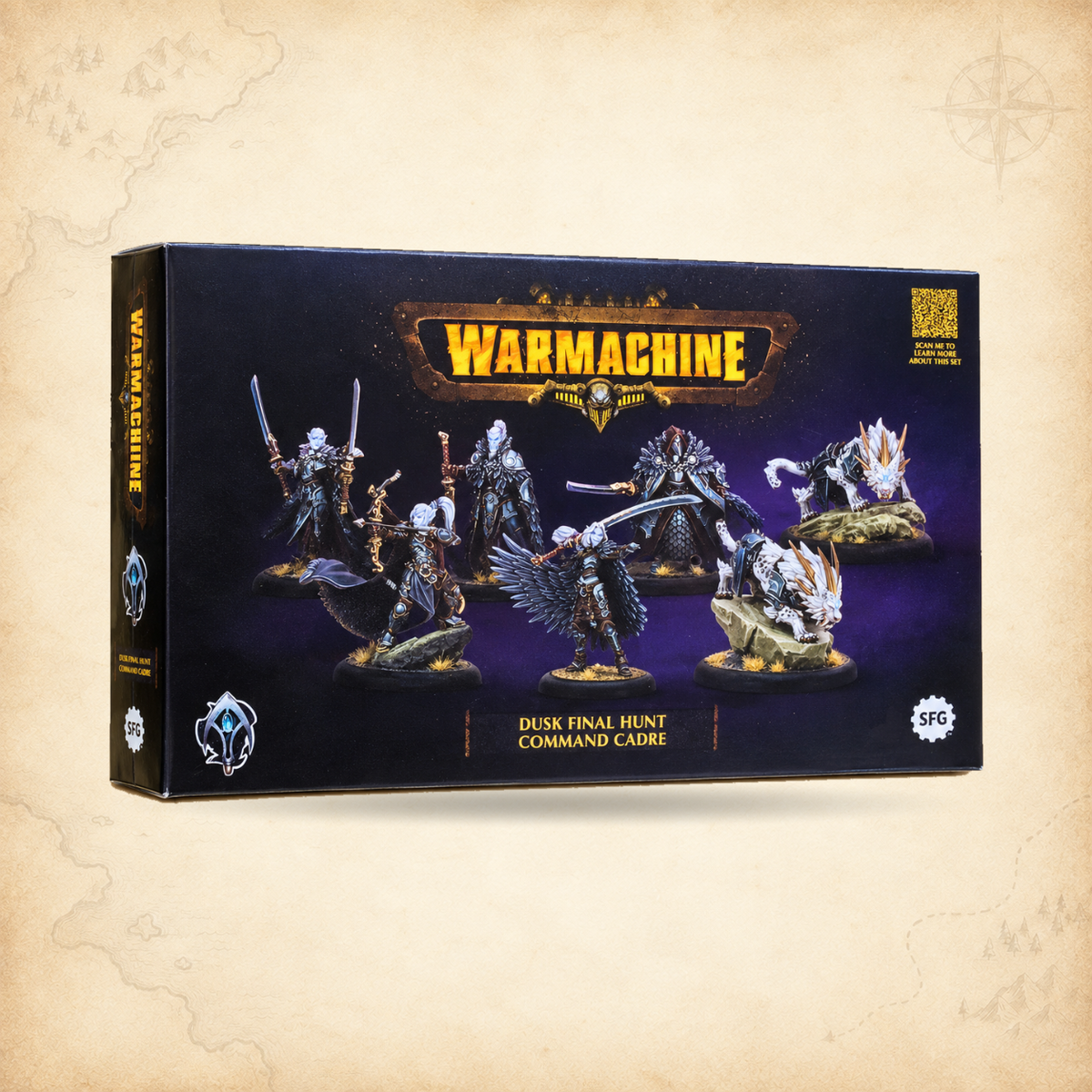 Warmachine: Dusk Final Hunt Command Cadre (HIPS), box front