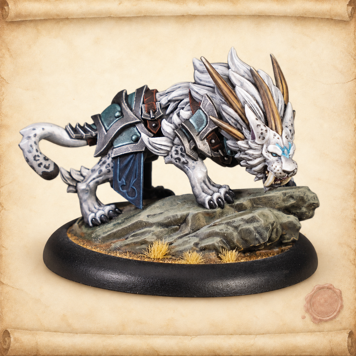 Warmachine: Dusk Final Hunt Command Cadre (HIPS), lion