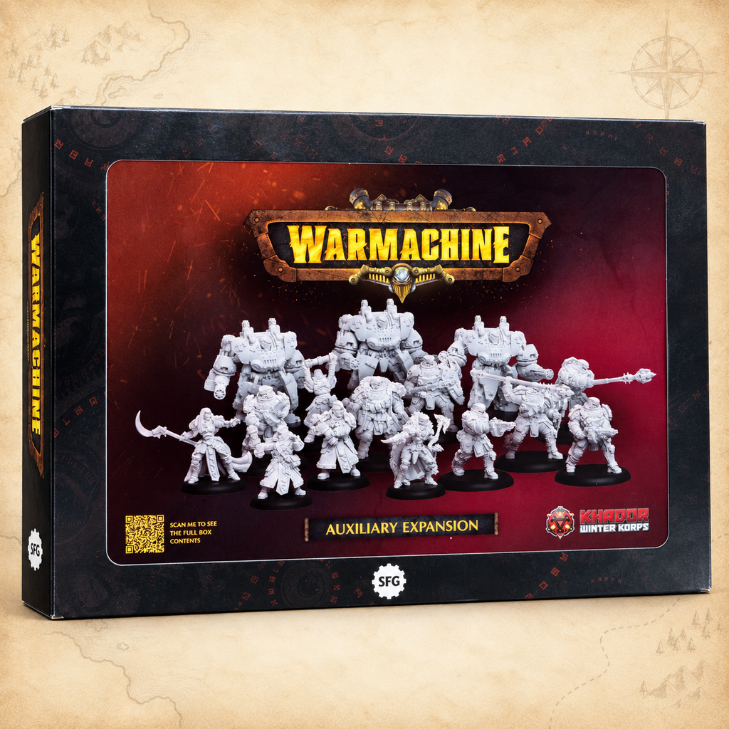 Warmachine: Khador Winter Korps Auxiliary Expansion, box front
