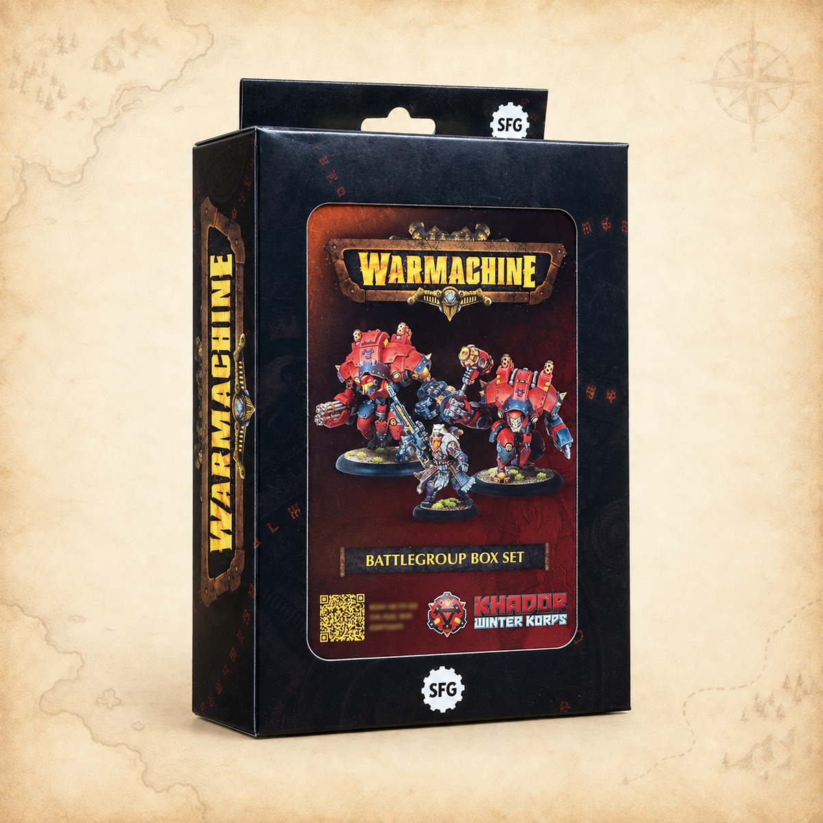 Warmachine: Khador Winter Korps Battlegroup Box, box front