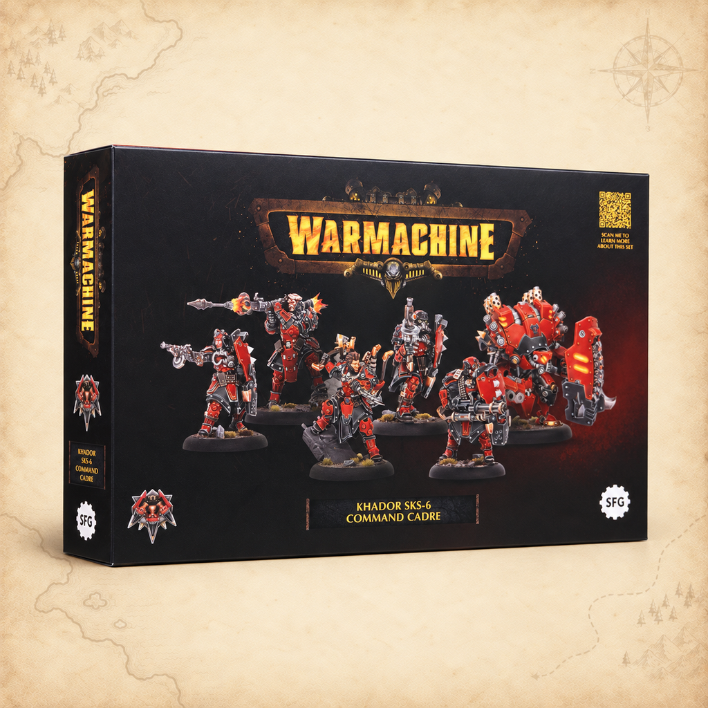 Warmachine: Khador SKS-6 Command Cadre, box front