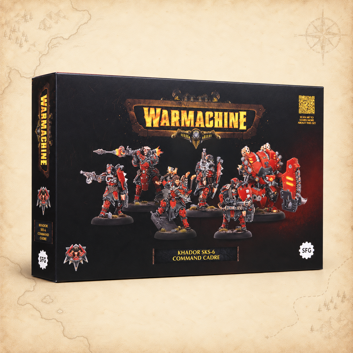Warmachine: Khador SKS-6 Command Cadre, box front