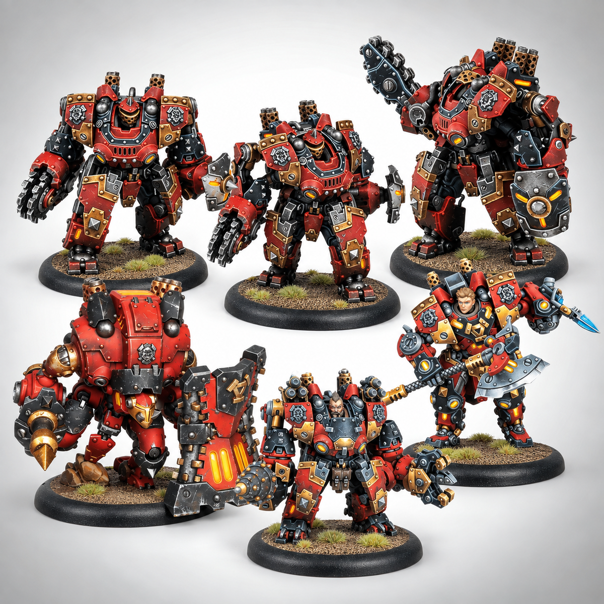 Warmachine: Khador Annihilators Command Cadre, product