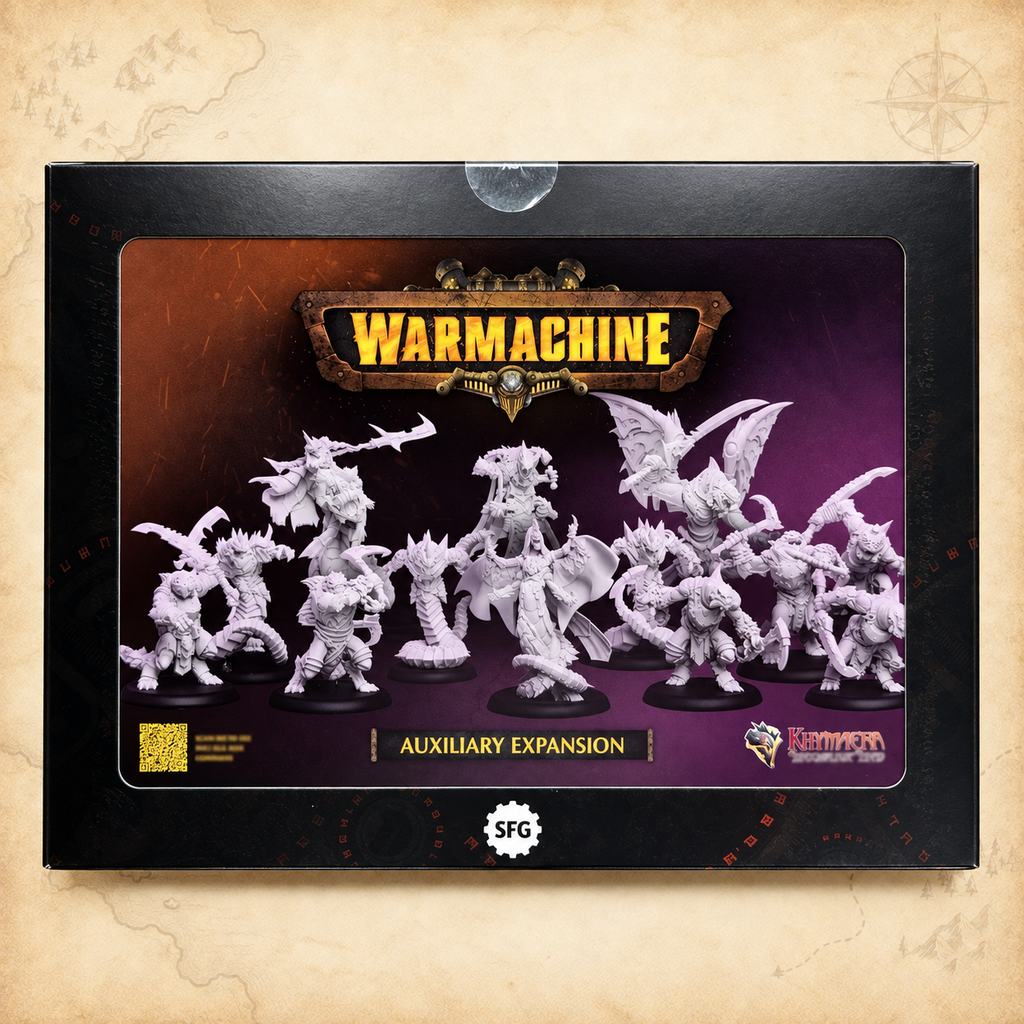 Warmachine: Khymaera Shadowflame Shard Auxiliary Expansion, box front