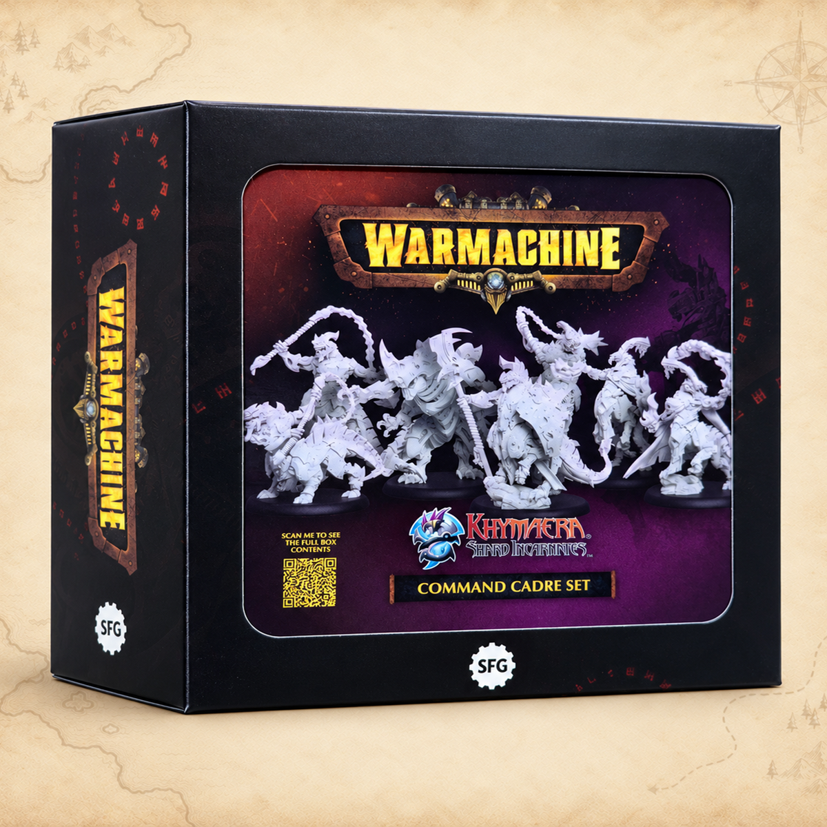 Warmachine: Khymaera Shard Incarnates Command Cadre, box front