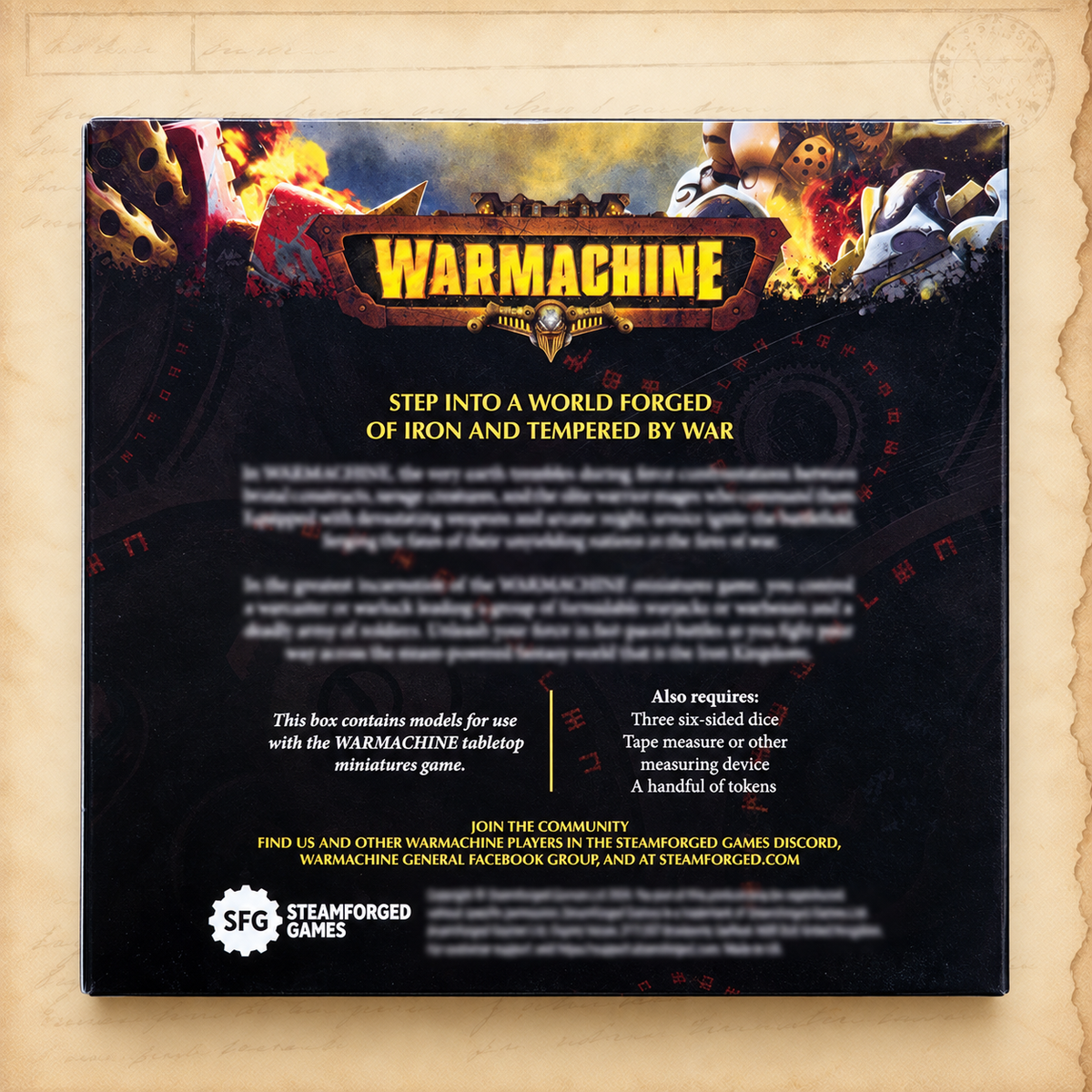 Warmachine: Khymaera Shard Incarnates Command Cadre, box back