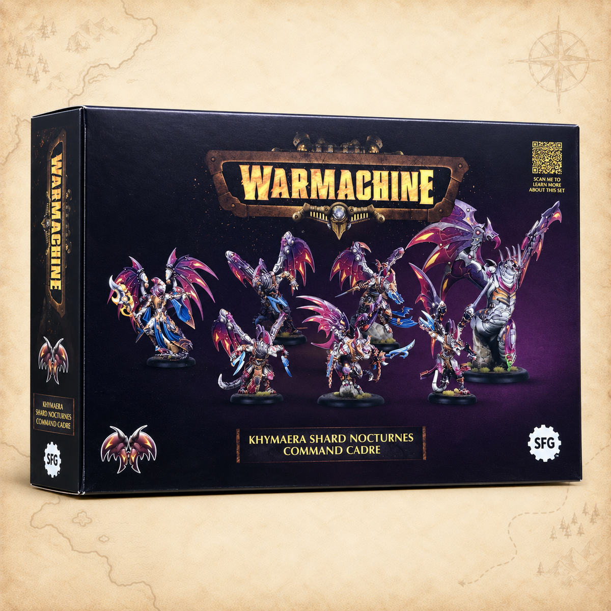 Warmachine: Khymaera Shadowflame Shard Command Starter (HIPS), box front