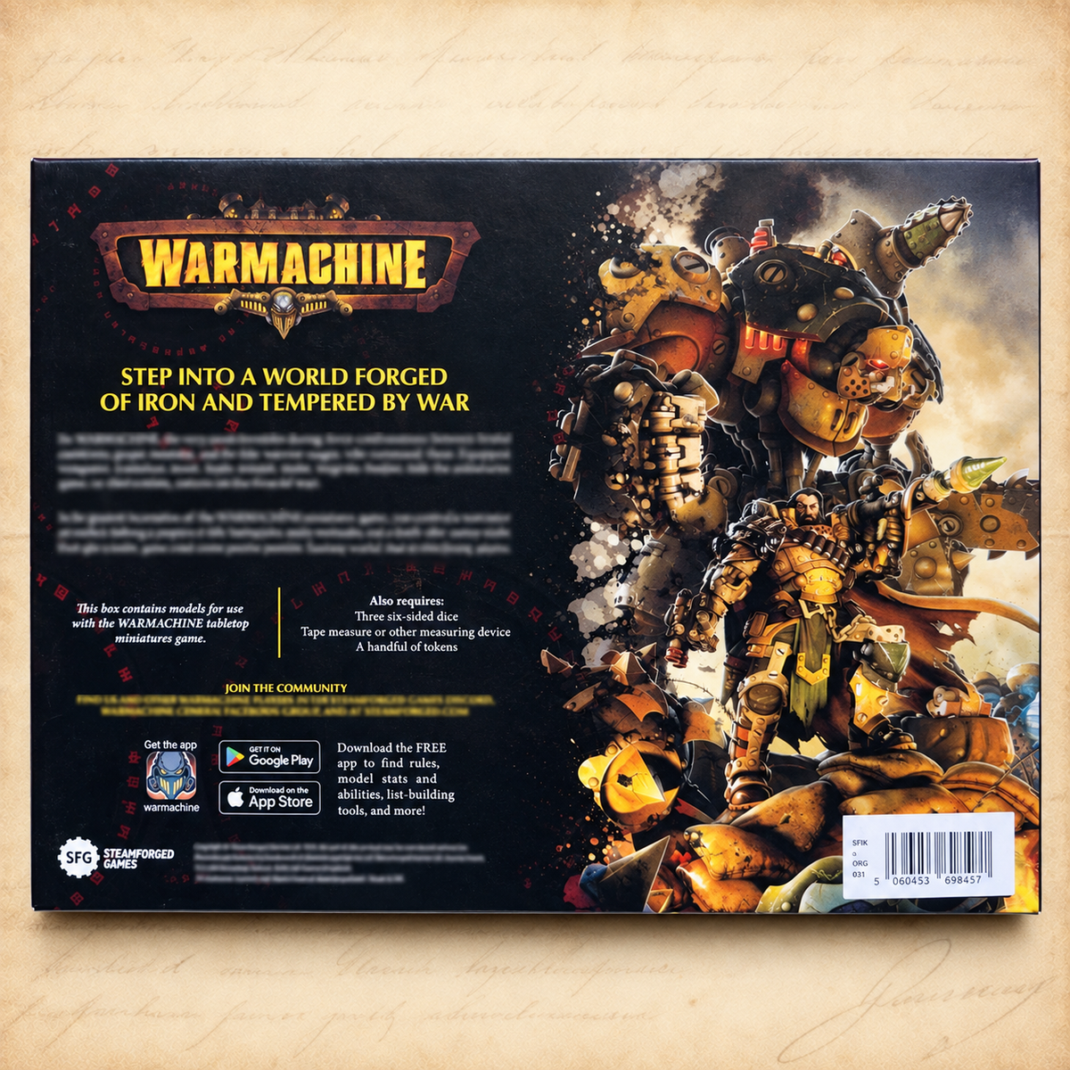 Warmachine: Orgoth Sea Raiders Core Expansion, box back