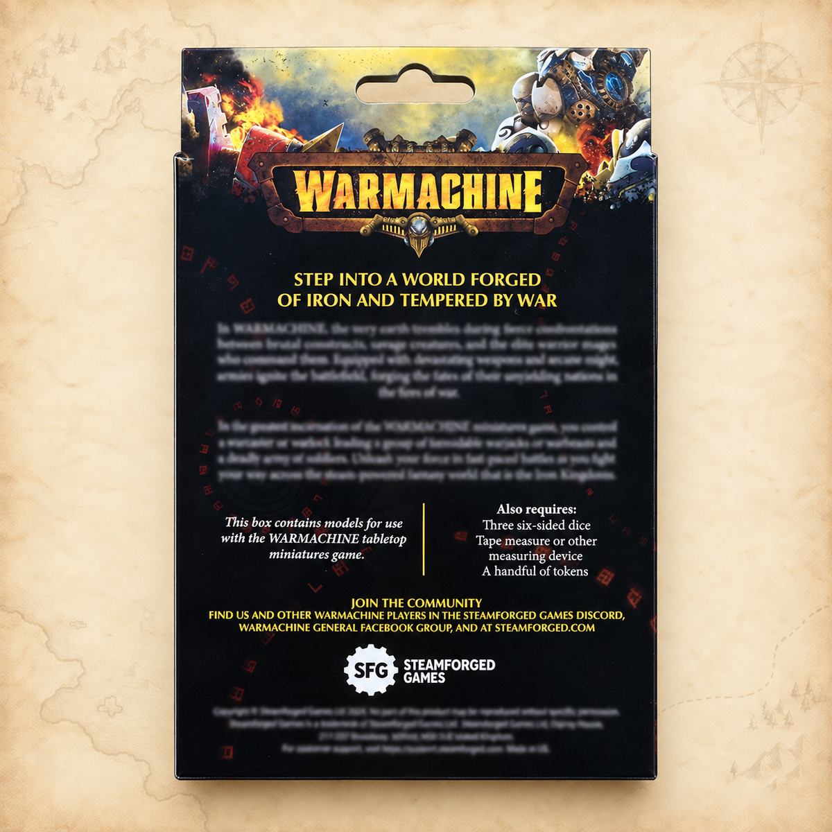 Warmachine: Orgoth Sea Raiders Battlegroup Box, box back