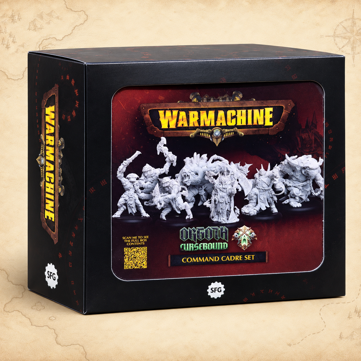 Warmachine: Orgoth Cursebound Command Cadre, box front