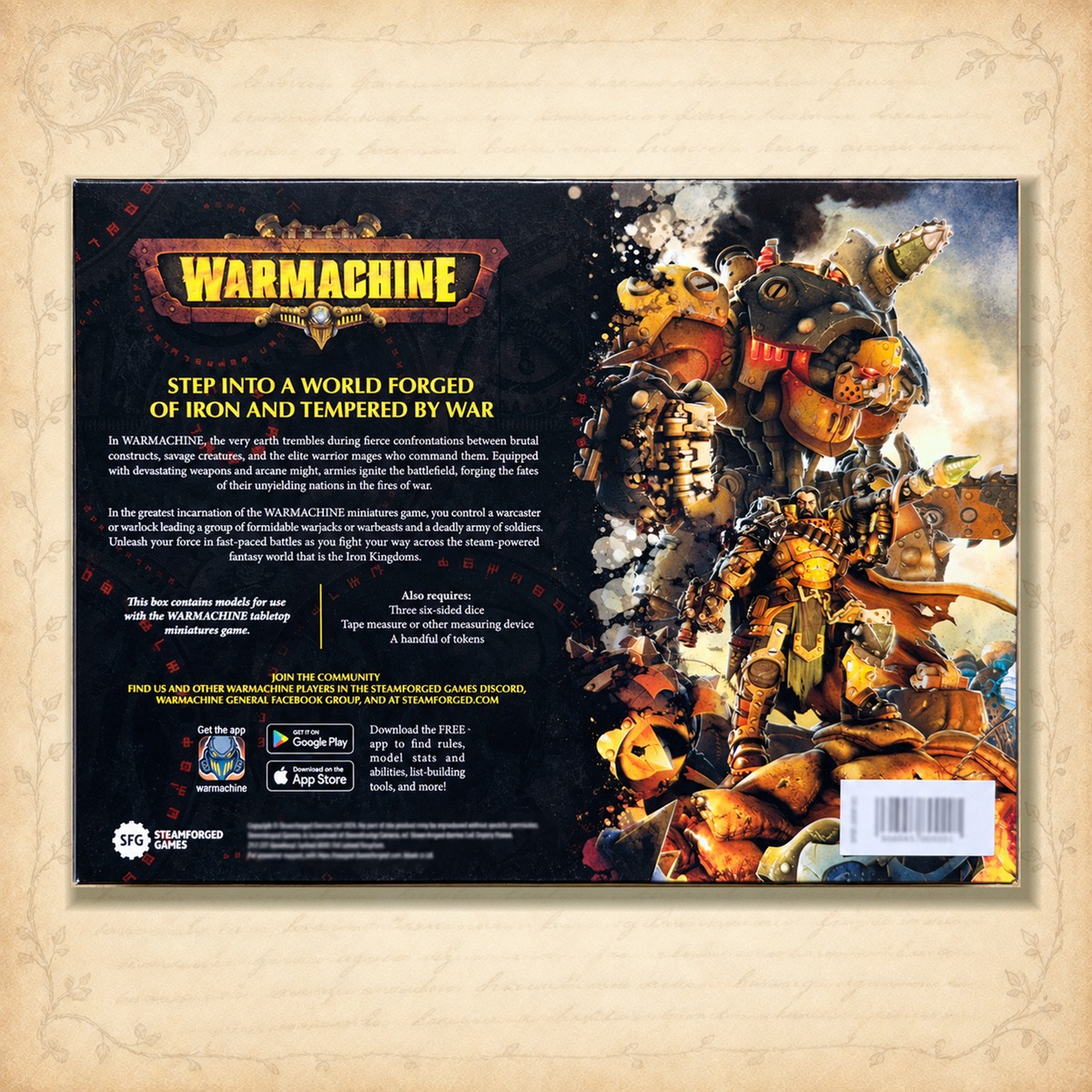 Warmachine: Southern Kriels Brineblood Marauders Core Expansion, box back