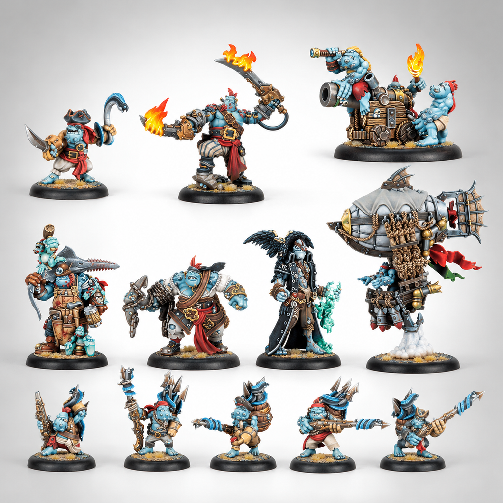 Warmachine: Southern Kriels Brineblood Marauders Auxiliary Expansion, product
