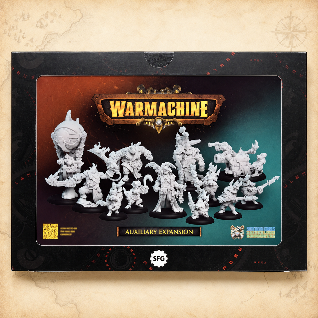Warmachine: Southern Kriels Brineblood Marauders Auxiliary Expansion, box front
