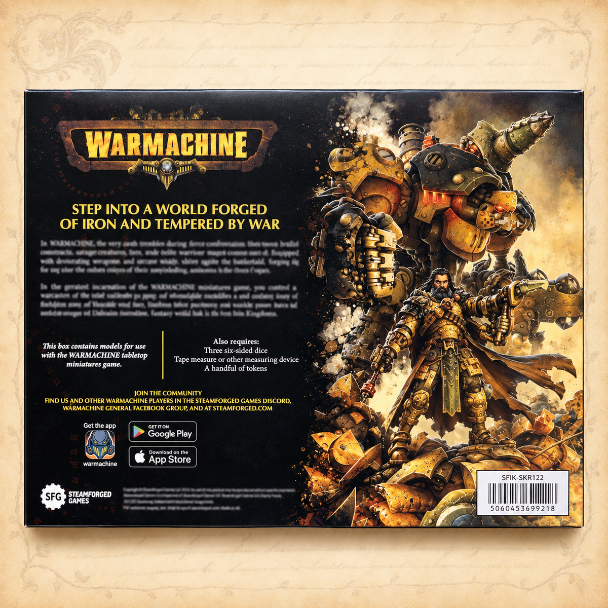 Warmachine: Southern Kriels Brineblood Marauders Auxiliary Expansion, box back