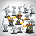 Warmachine: Southern Kriels Fire Tongue Warriors Command Cadre, product