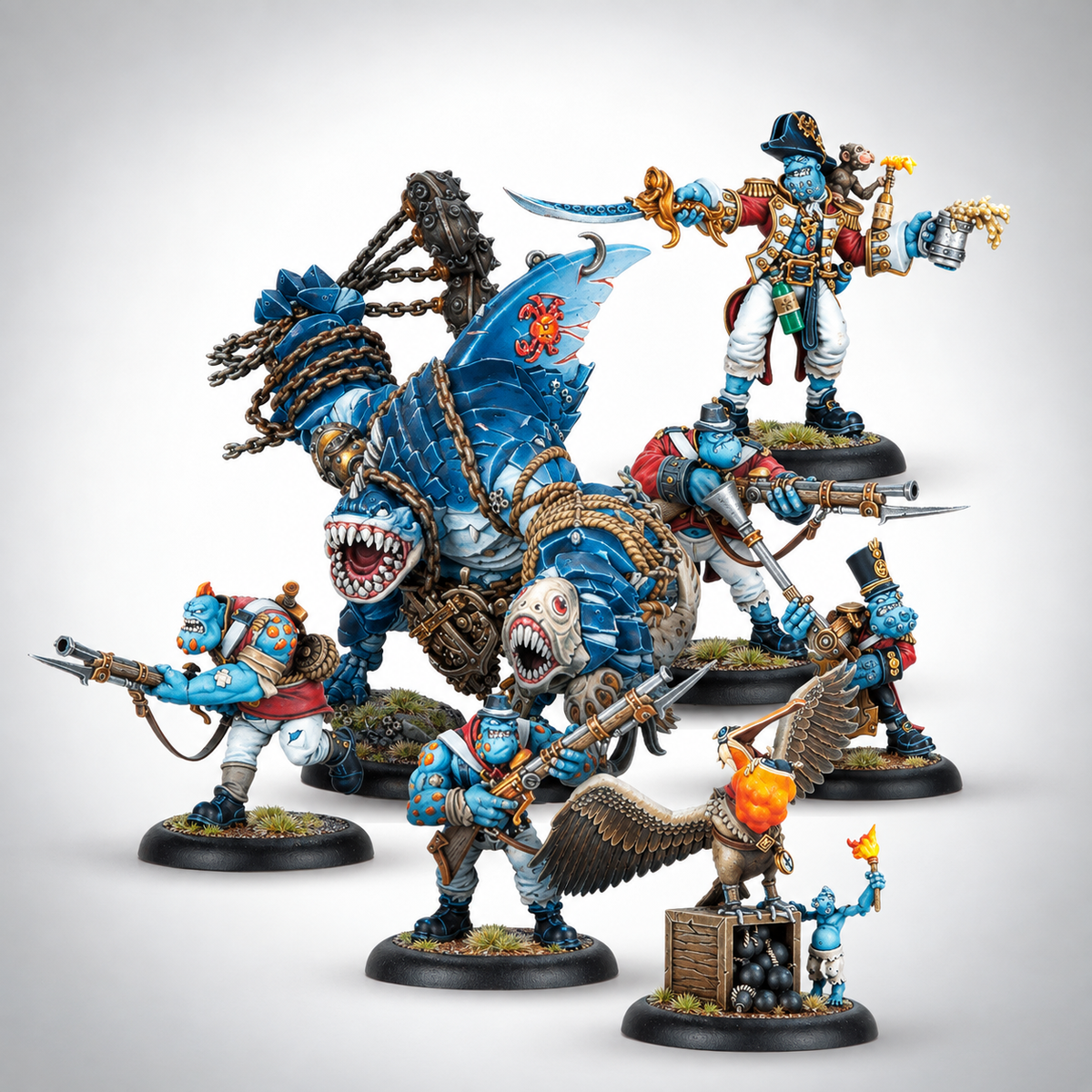 Warmachine: Southern Kriels Brinebloods Command Starter (HIPS), product