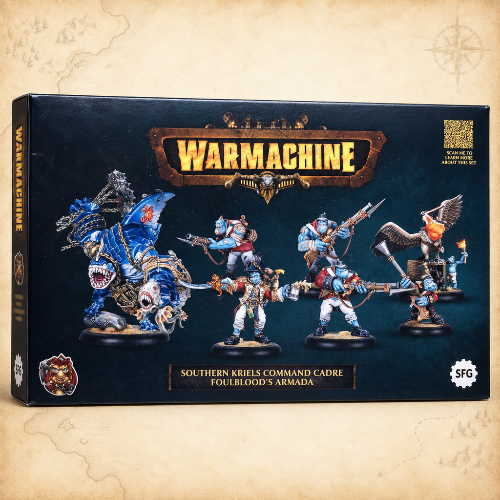 Warmachine: Southern Kriels Brinebloods Command Starter (HIPS), box front