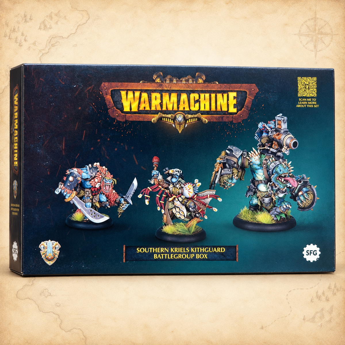 Warmachine: Southern Kriels Kithguard Battlegroup Box, box front