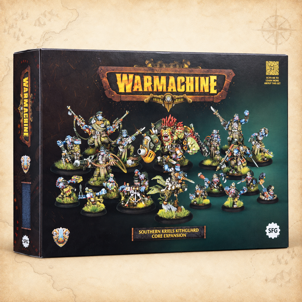Warmachine: Southern Kriels Kithguard Core Expansion, box front