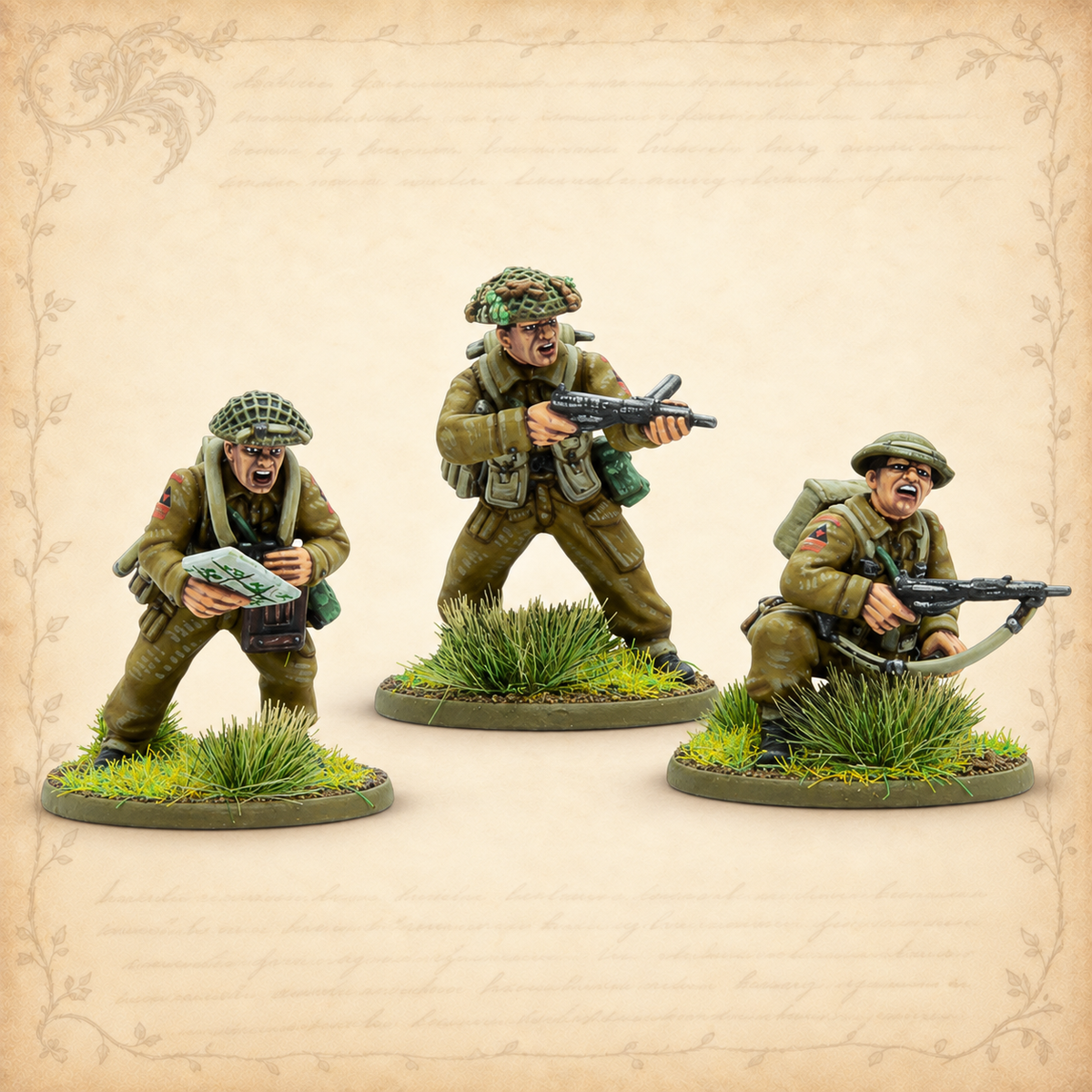 Bolt Action: British & Canadian Infantry (1943-45) (Plastic), miniatures close up
