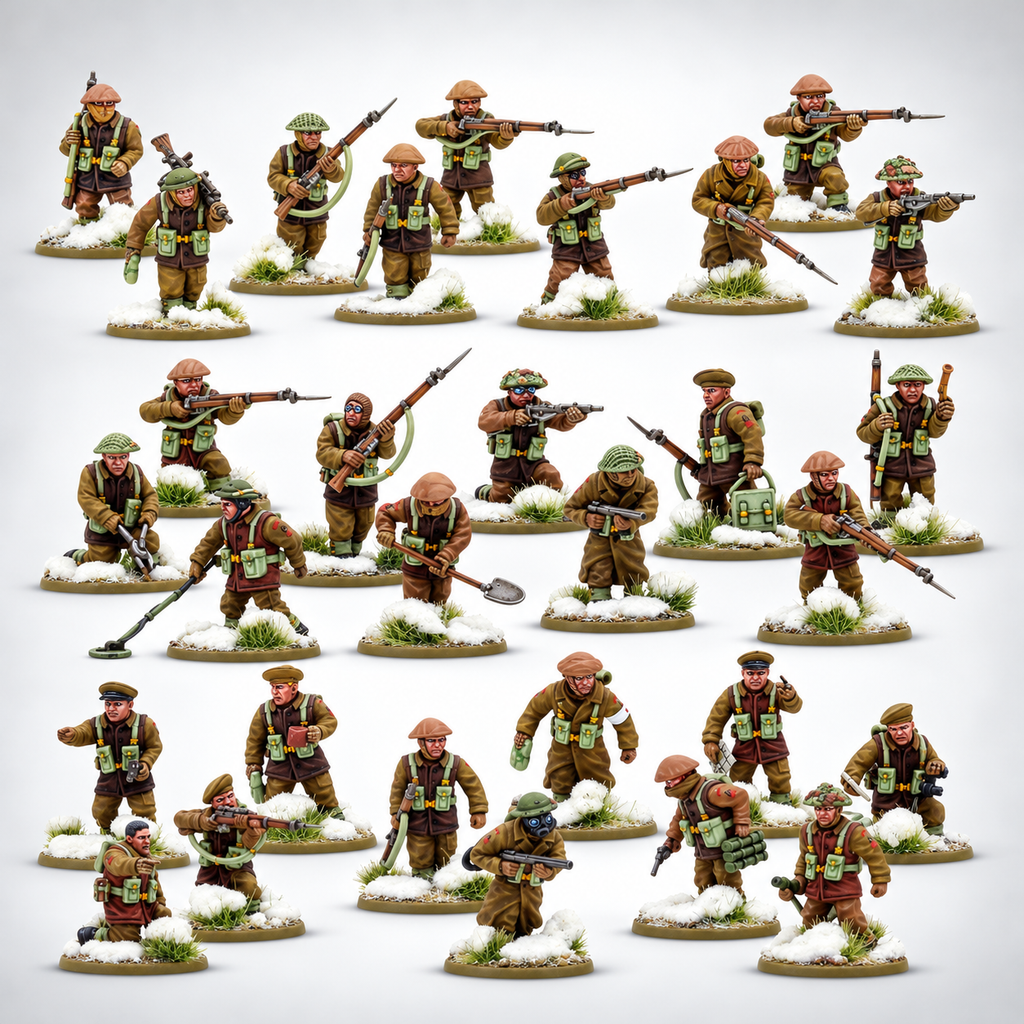 Bolt Action: British & Canadian Infantry (Winter) Platoon, product