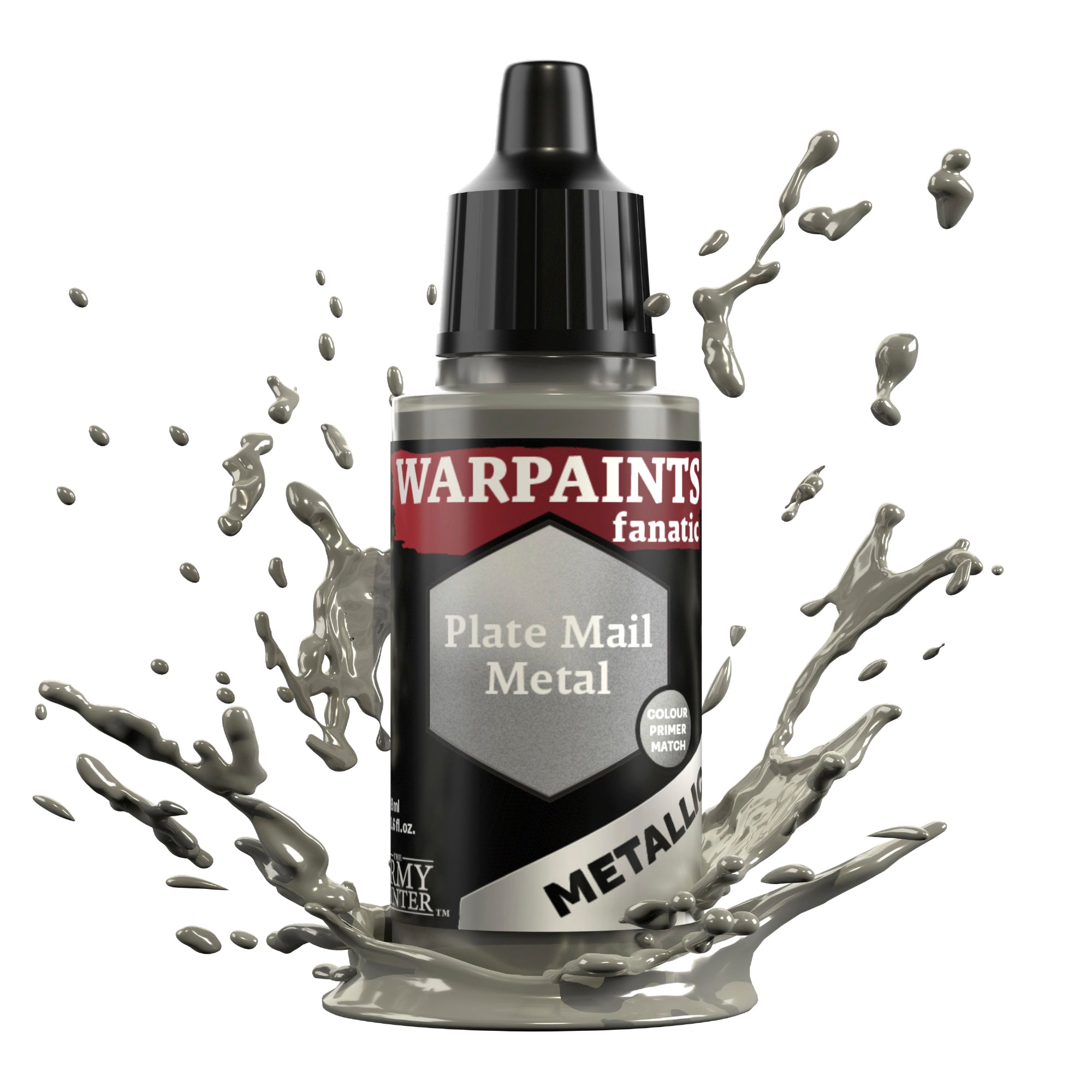 Army Painter: Warpaints Fanatic Metallic - Plate Mail Metal (18ml) - product image 2